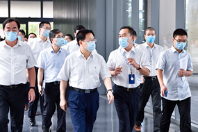 浙江省省长郑栅洁一行到1099vip威尼斯下载调研